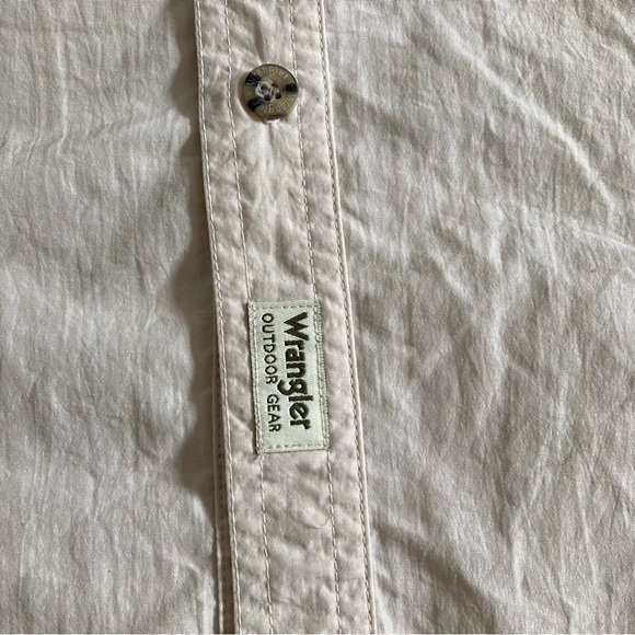 Wrangler Hero Outdoor Gear Button Up Shirt Short Sleeve Men's Sz 2XL Fishing - Picture 4 of 12